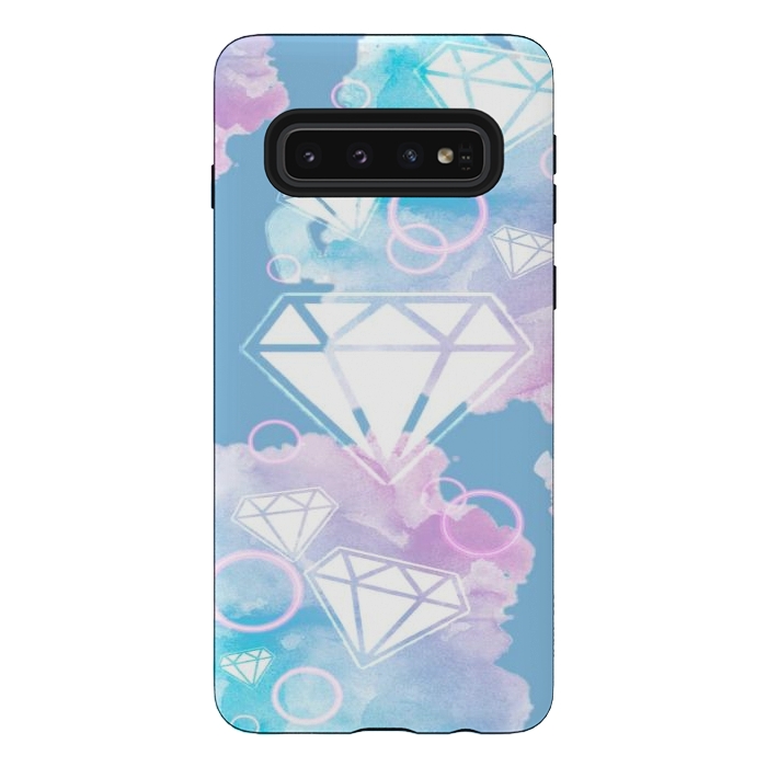 Galaxy S10 StrongFit Aesthetic Diamond Clouds by CAS