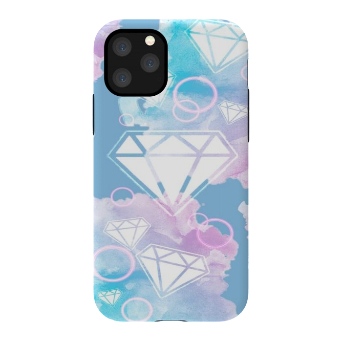 iPhone 11 Pro StrongFit Aesthetic Diamond Clouds by CAS