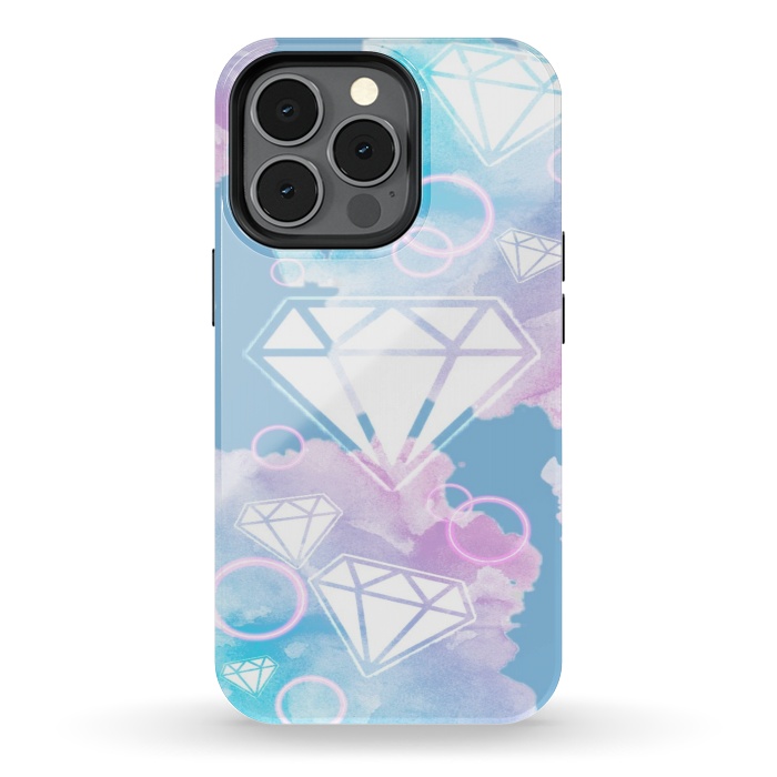 iPhone 13 pro StrongFit Aesthetic Diamond Clouds by CAS