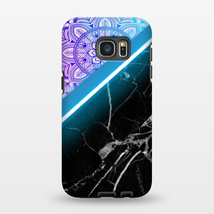 Galaxy S7 EDGE StrongFit Mandala x Marble by CAS