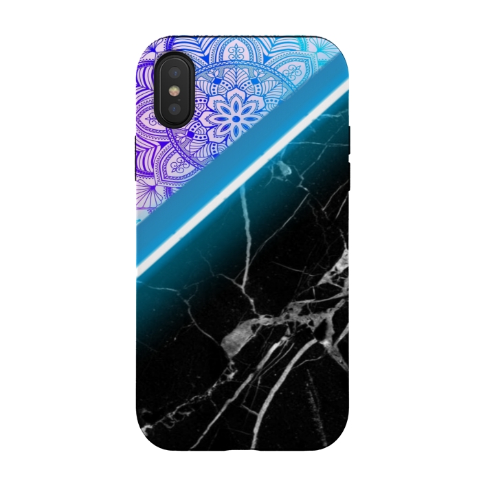 iPhone Xs / X StrongFit Mandala x Marble by CAS