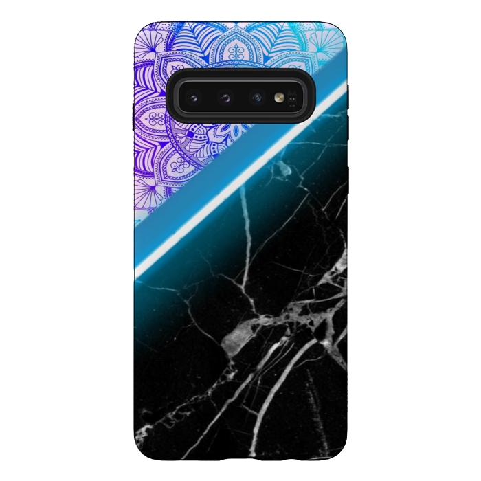 Galaxy S10 StrongFit Mandala x Marble by CAS