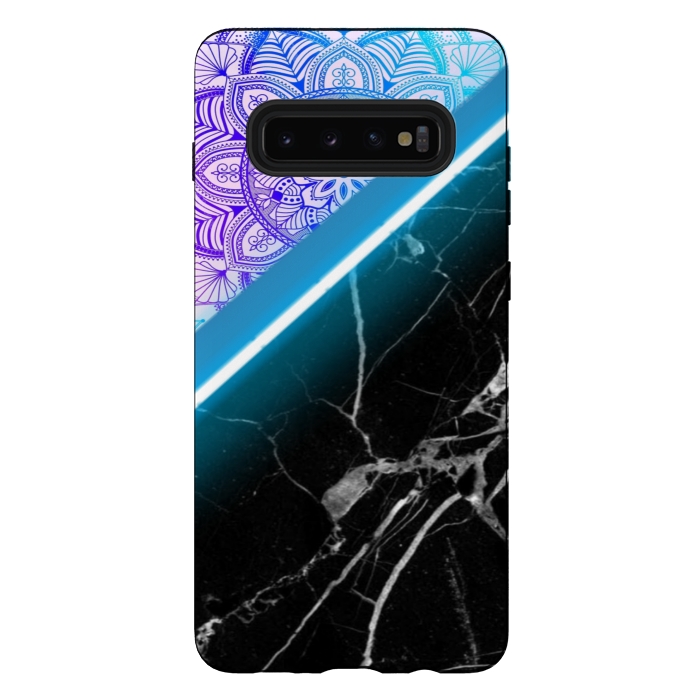 Galaxy S10 plus StrongFit Mandala x Marble by CAS