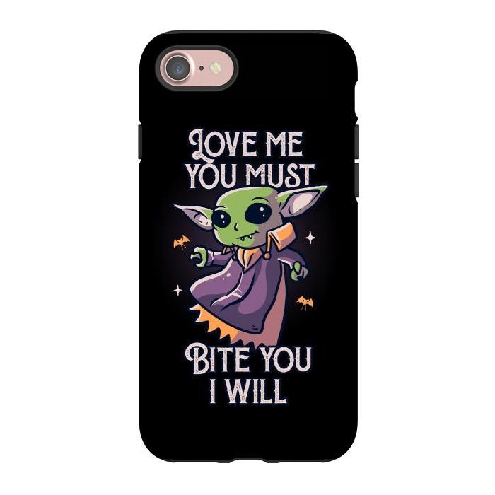 iPhone 7 StrongFit Love Me You Must Bite You I Will Funny Cute Spooky by eduely