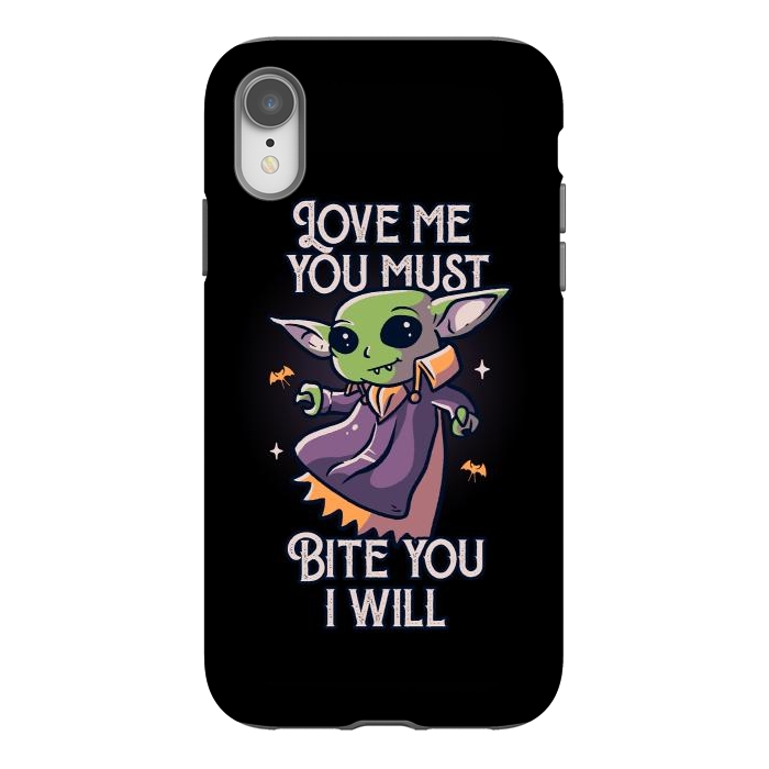 iPhone Xr StrongFit Love Me You Must Bite You I Will Funny Cute Spooky by eduely