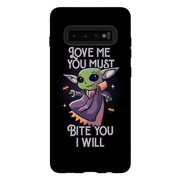 Galaxy S10 plus StrongFit Love Me You Must Bite You I Will Funny Cute Spooky by eduely