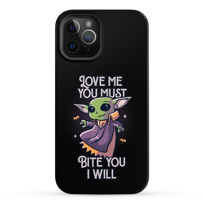 iPhone 12 Pro Max StrongFit Love Me You Must Bite You I Will Funny Cute Spooky by eduely