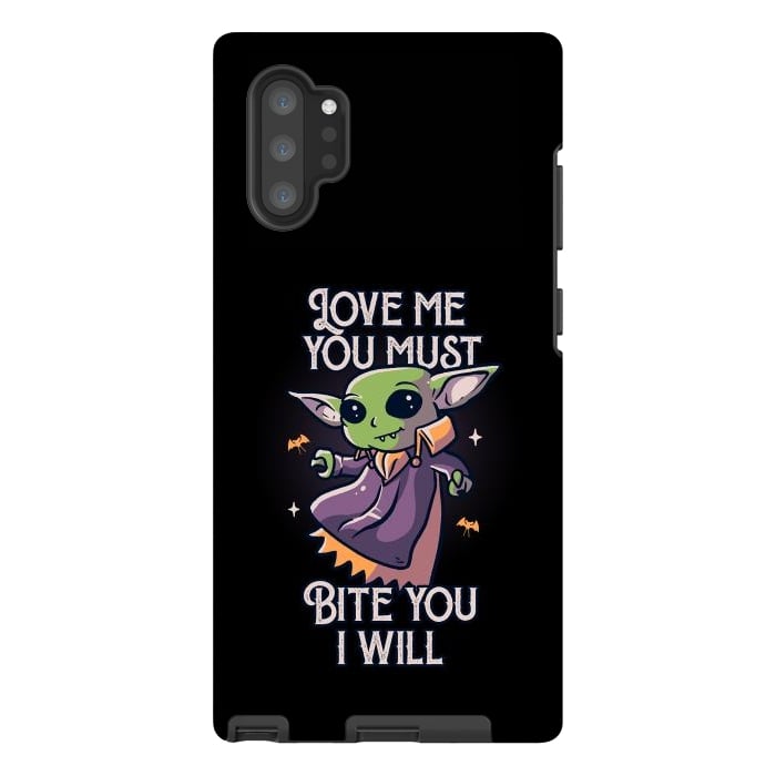 Galaxy Note 10 plus StrongFit Love Me You Must Bite You I Will Funny Cute Spooky by eduely