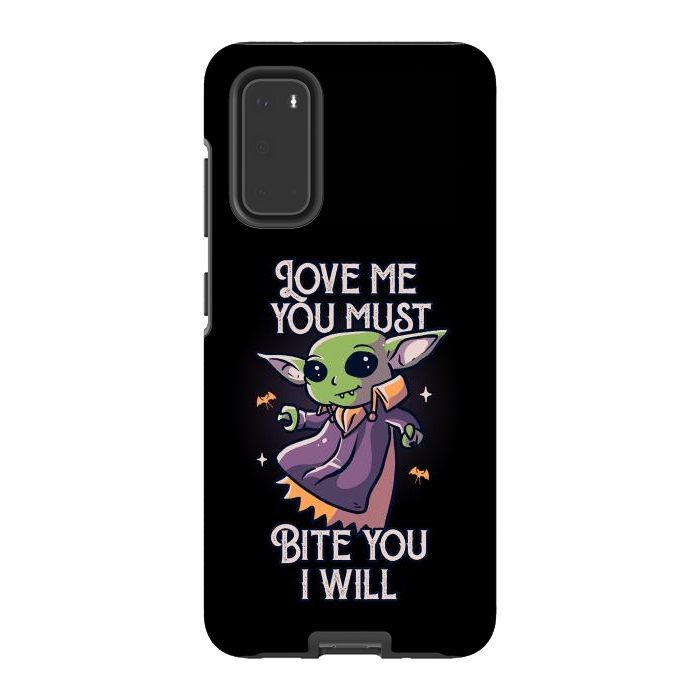 Galaxy S20 StrongFit Love Me You Must Bite You I Will Funny Cute Spooky by eduely