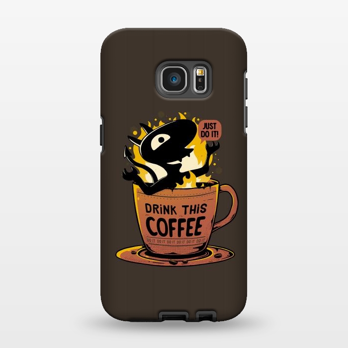 Galaxy S7 EDGE StrongFit Luci Coffee by eduely