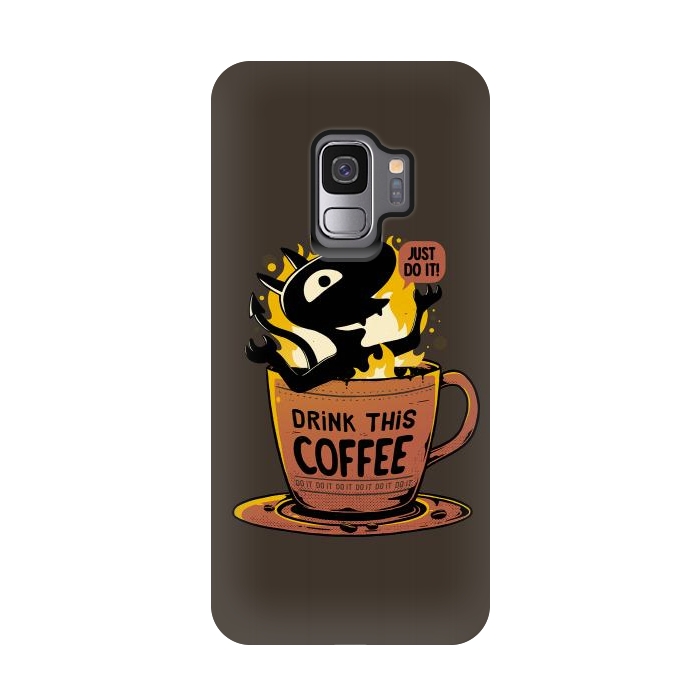Galaxy S9 StrongFit Luci Coffee by eduely