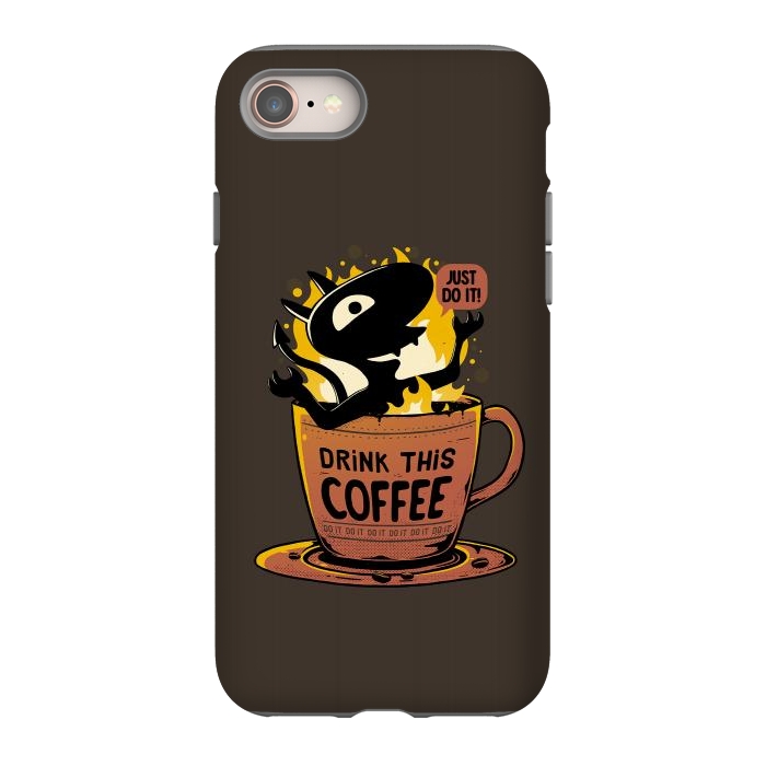 iPhone 8 StrongFit Luci Coffee by eduely