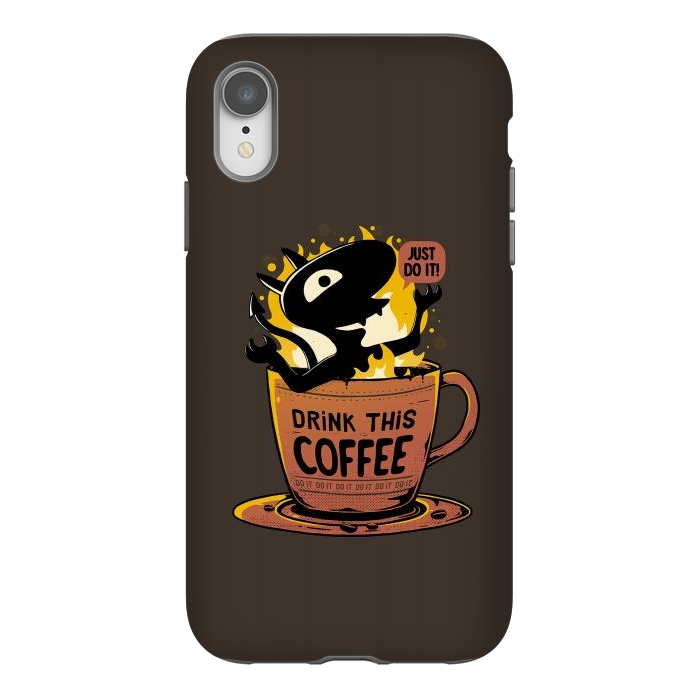 iPhone Xr StrongFit Luci Coffee by eduely