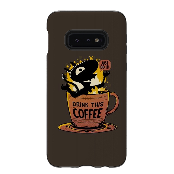 Galaxy S10e StrongFit Luci Coffee by eduely