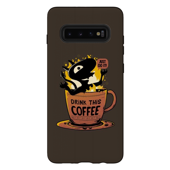 Galaxy S10 plus StrongFit Luci Coffee by eduely