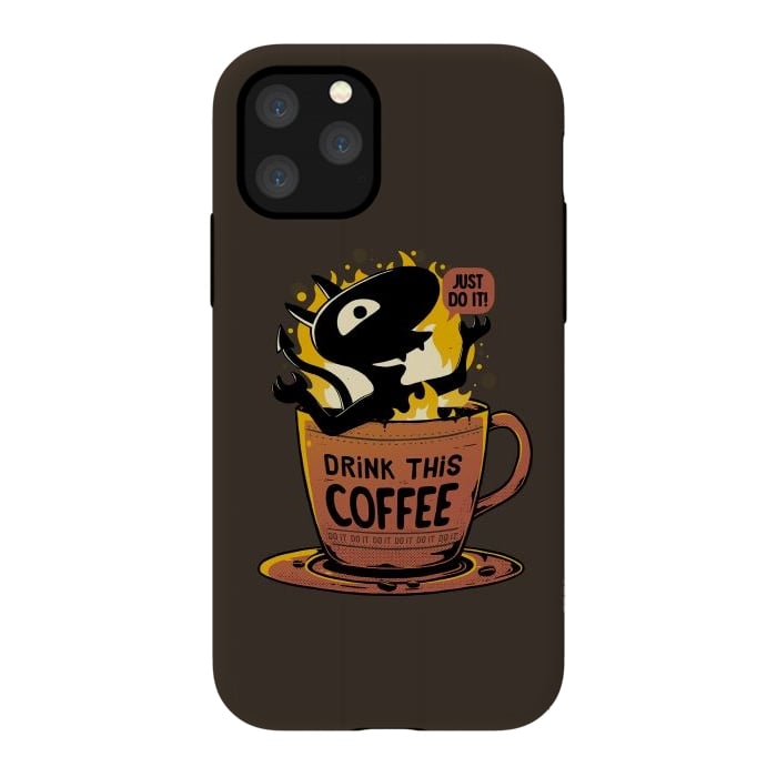 iPhone 11 Pro StrongFit Luci Coffee by eduely
