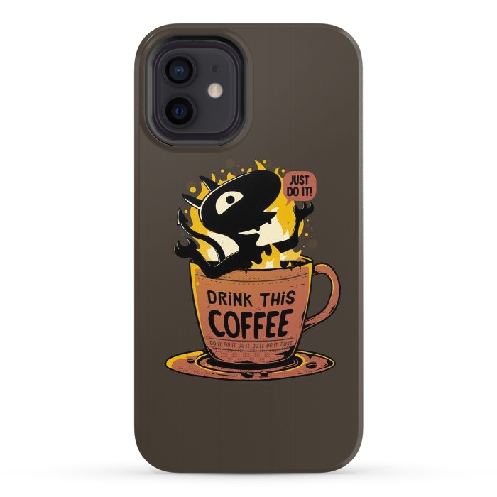 iPhone 12 StrongFit Luci Coffee by eduely