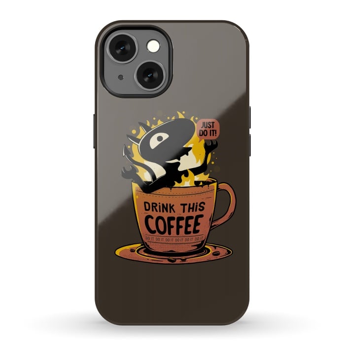 iPhone 13 StrongFit Luci Coffee by eduely