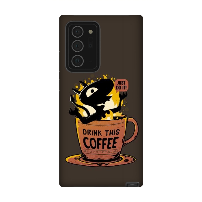 Galaxy Note 20 Ultra StrongFit Luci Coffee by eduely