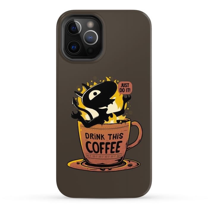 iPhone 12 Pro Max StrongFit Luci Coffee by eduely
