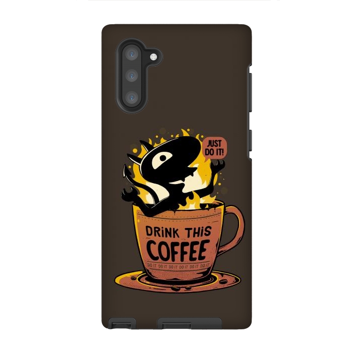 Galaxy Note 10 StrongFit Luci Coffee by eduely