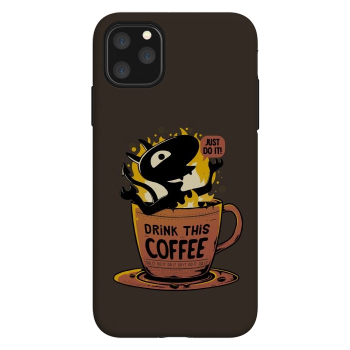 iPhone 11 Pro Max StrongFit Luci Coffee by eduely