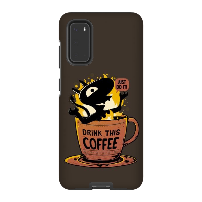 Galaxy S20 StrongFit Luci Coffee by eduely