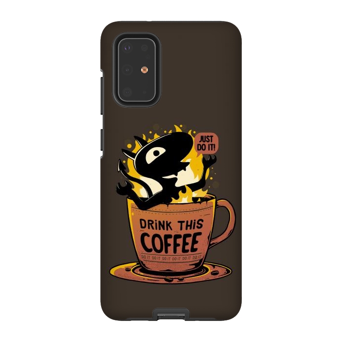 Galaxy S20 Plus StrongFit Luci Coffee by eduely