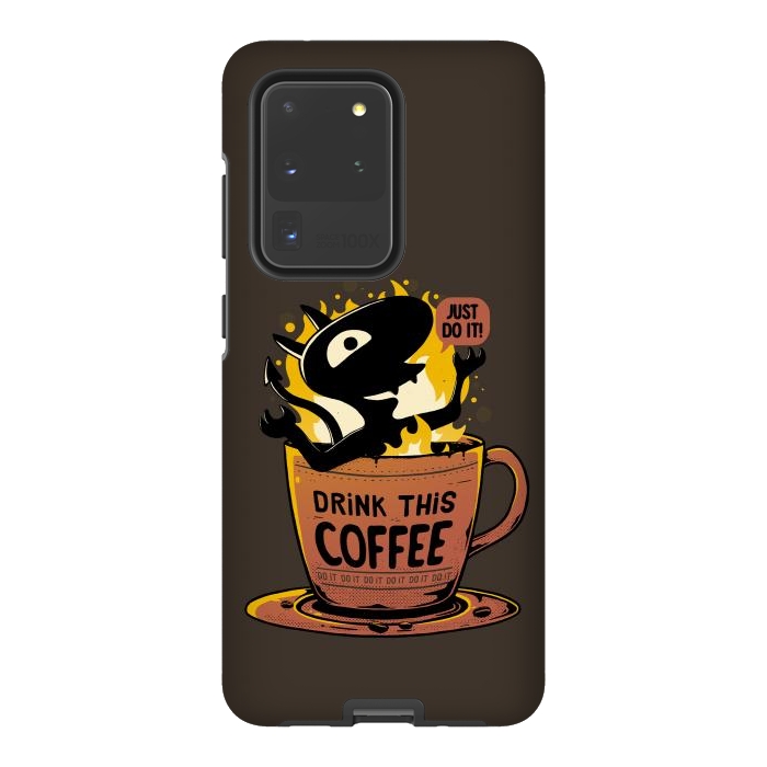 Galaxy S20 Ultra StrongFit Luci Coffee by eduely