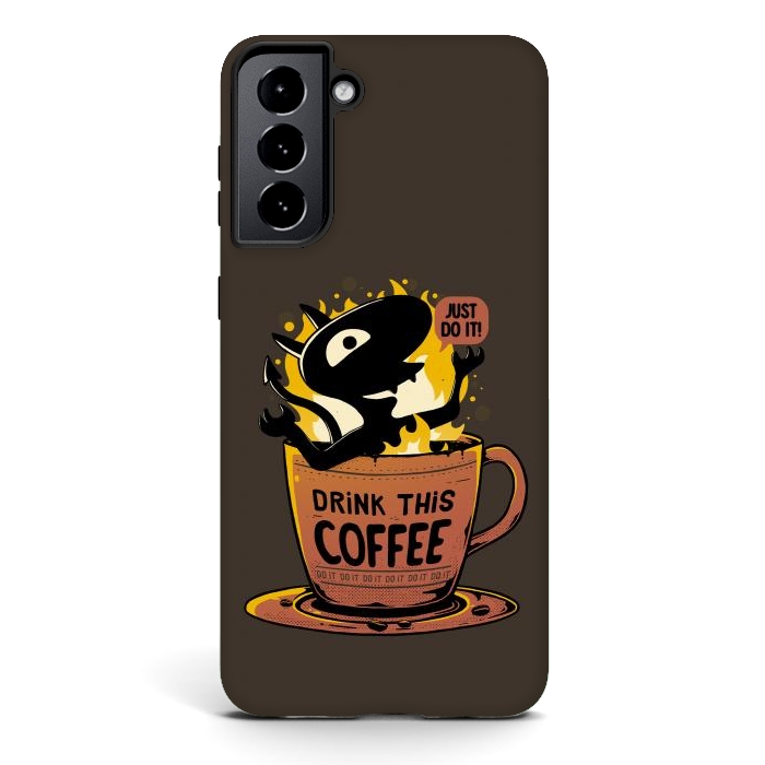Galaxy S21 StrongFit Luci Coffee by eduely