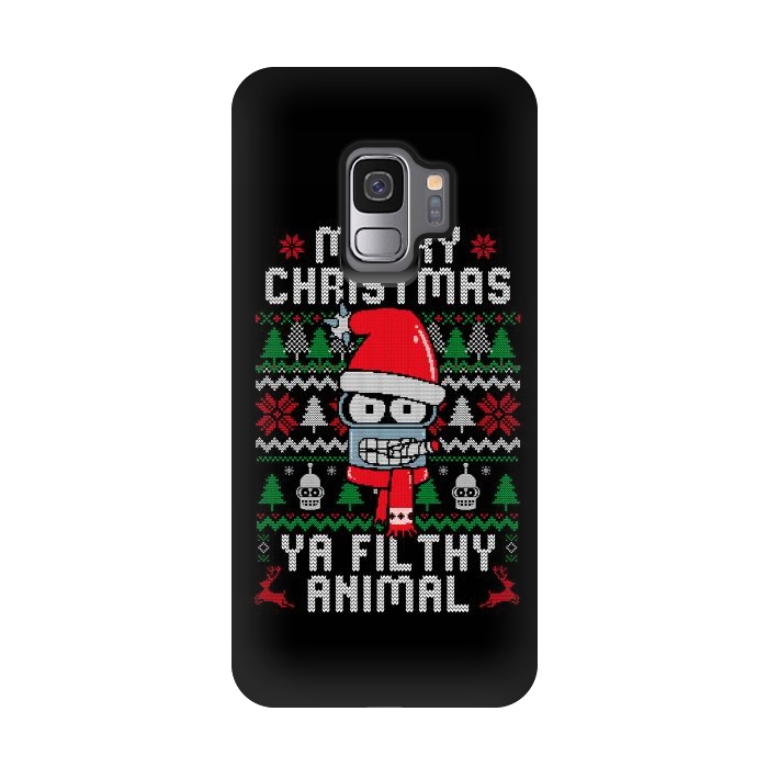 Galaxy S9 StrongFit Merry Christmas Ya Filthy Animal by eduely