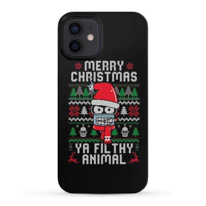 iPhone 12 SlimFit Merry Christmas Ya Filthy Animal por eduely