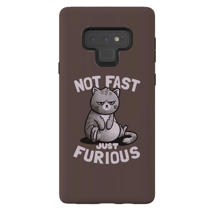 Galaxy Note 9 StrongFit Not Fast Just Furious Cute Funny Cat Gift by eduely