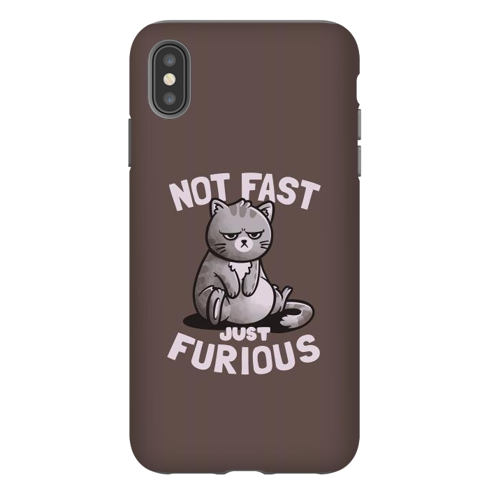 iPhone Xs Max StrongFit Not Fast Just Furious Cute Funny Cat Gift by eduely