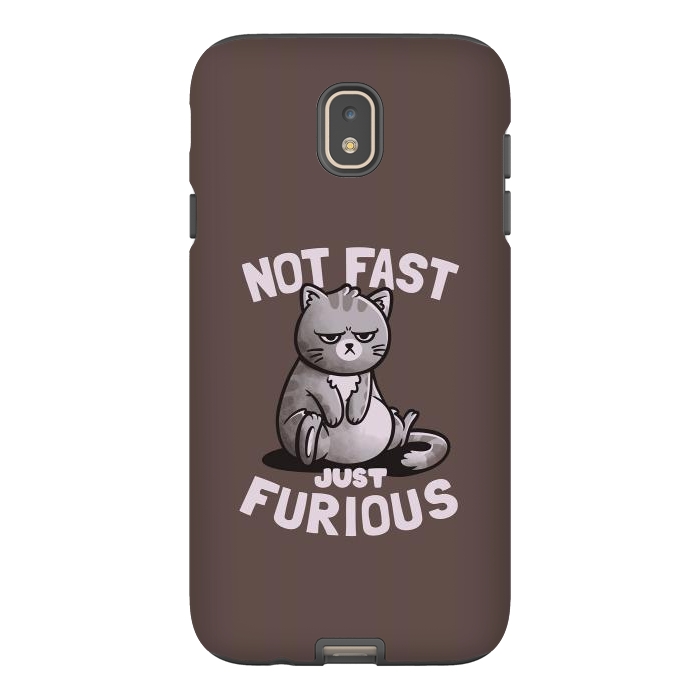 Galaxy J7 StrongFit Not Fast Just Furious Cute Funny Cat Gift by eduely