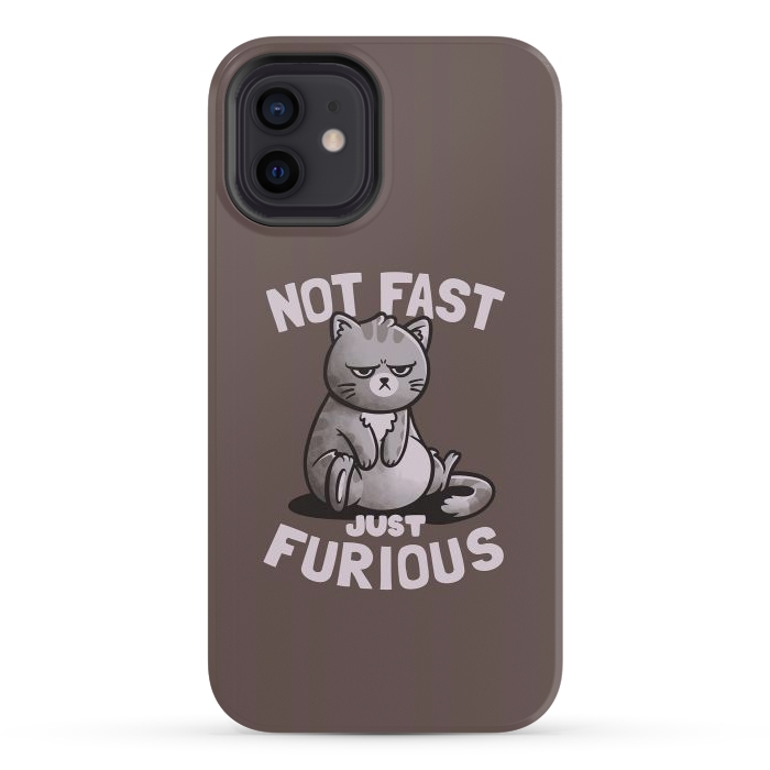 iPhone 12 mini StrongFit Not Fast Just Furious Cute Funny Cat Gift by eduely