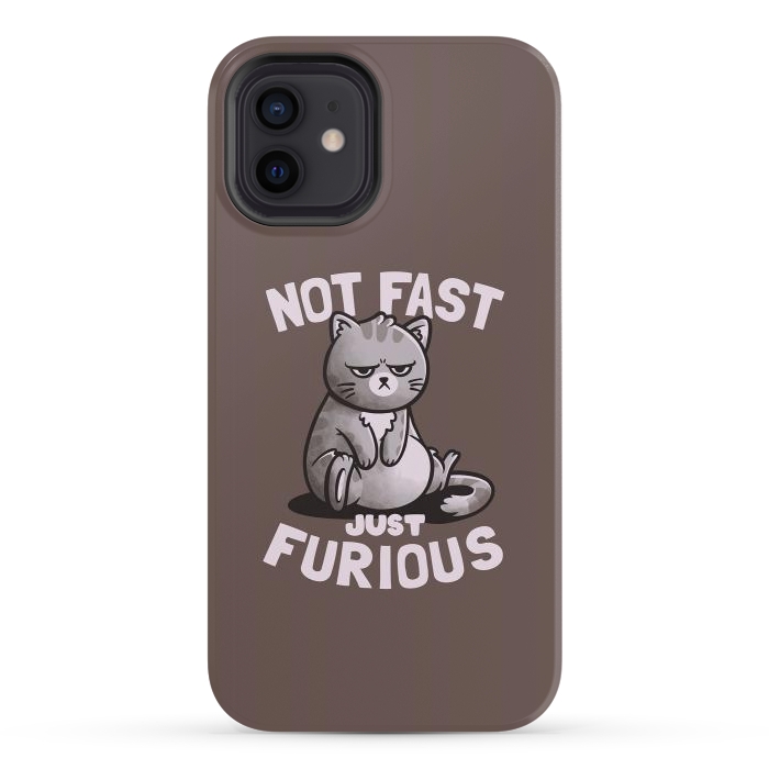 iPhone 12 StrongFit Not Fast Just Furious Cute Funny Cat Gift por eduely