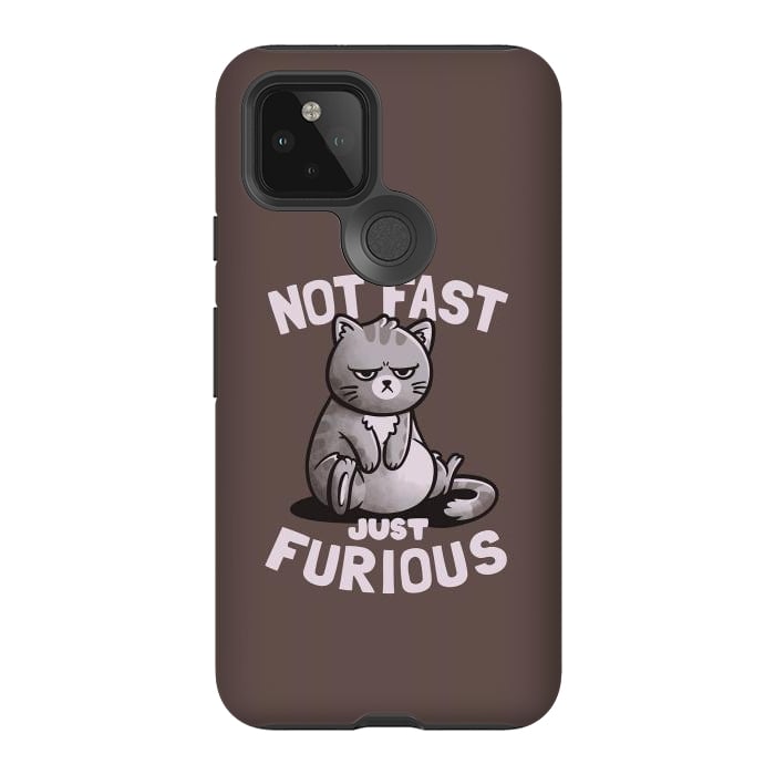 Pixel 5 StrongFit Not Fast Just Furious Cute Funny Cat Gift by eduely