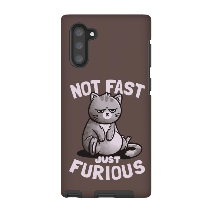 Galaxy Note 10 StrongFit Not Fast Just Furious Cute Funny Cat Gift by eduely