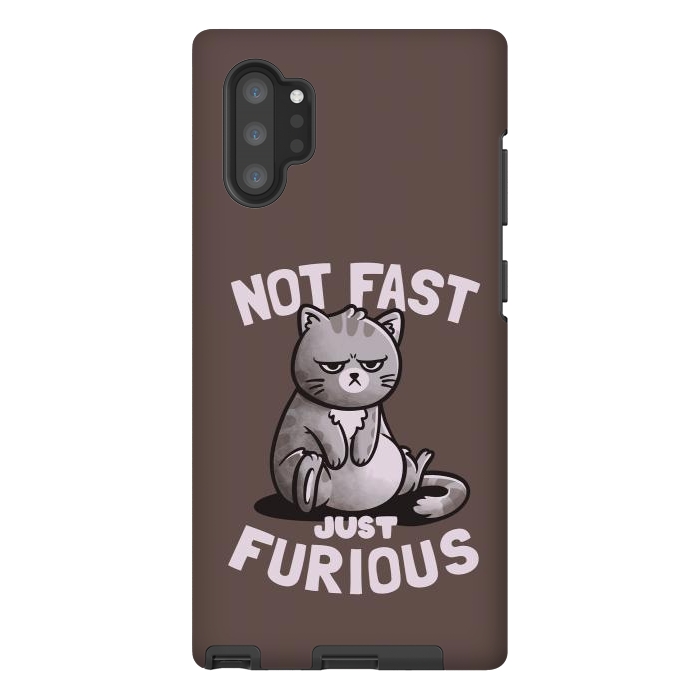 Galaxy Note 10 plus StrongFit Not Fast Just Furious Cute Funny Cat Gift by eduely