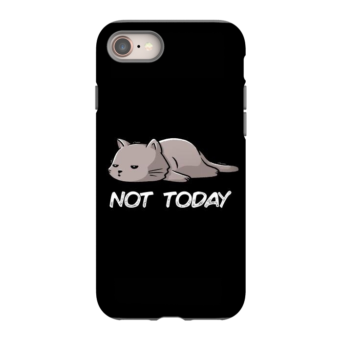 iPhone 8 StrongFit Not Today Cat by eduely