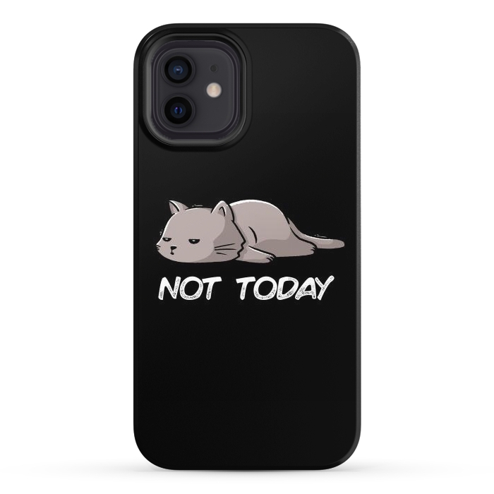 iPhone 12 StrongFit Not Today Cat por eduely