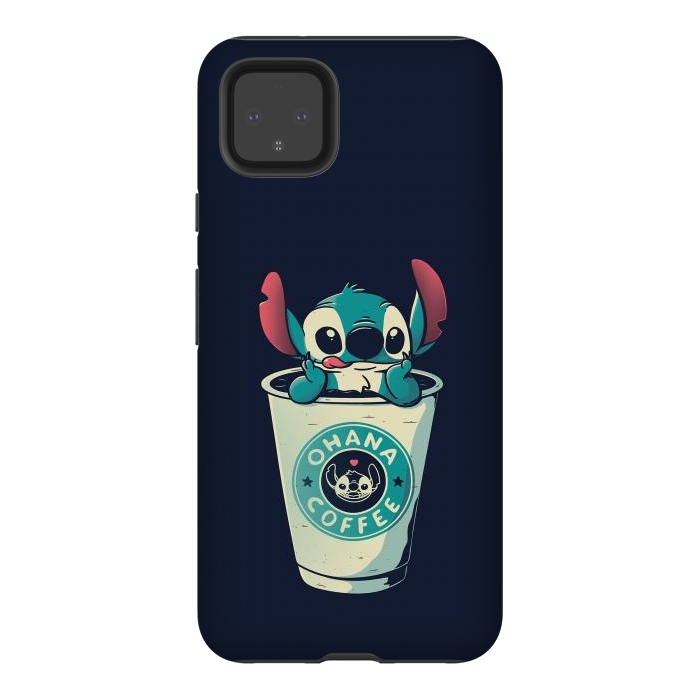 Pixel 4XL StrongFit Ohana Coffee by eduely