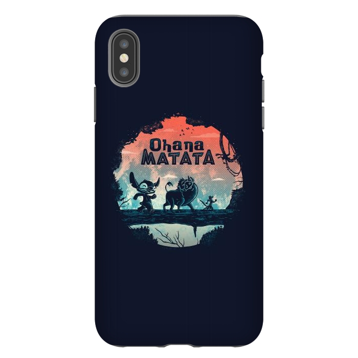 iPhone Xs Max StrongFit Ohana Matata by eduely