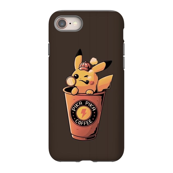 iPhone 8 StrongFit Pika Pika Coffee by eduely