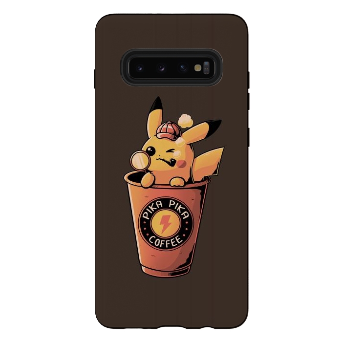 Galaxy S10 plus StrongFit Pika Pika Coffee by eduely