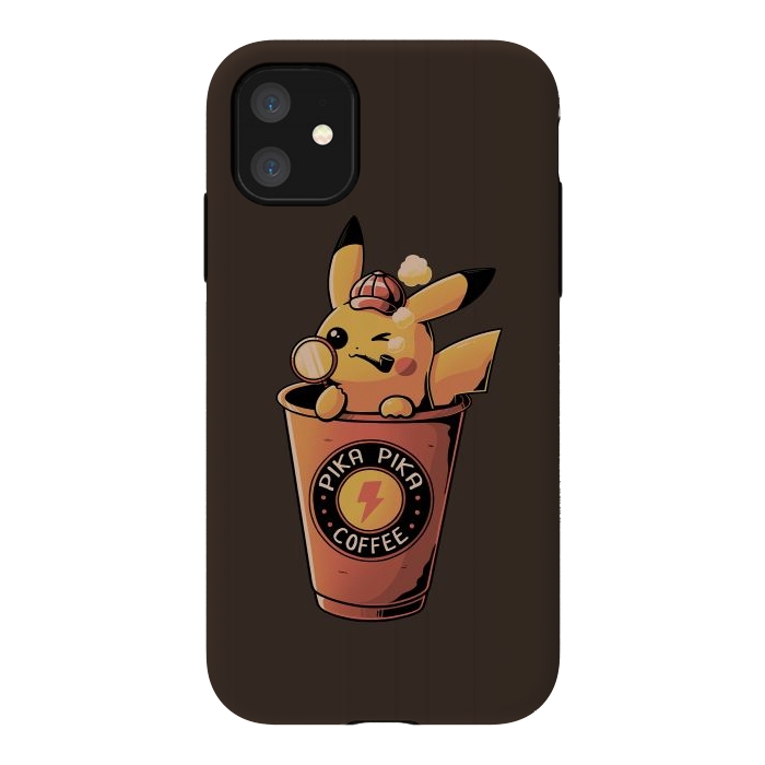 iPhone 11 StrongFit Pika Pika Coffee by eduely