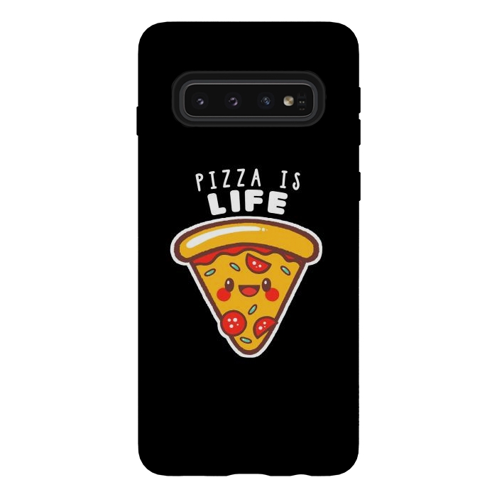 Galaxy S10 StrongFit Pizza is Life by eduely