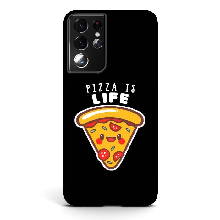 Galaxy S21 ultra StrongFit Pizza is Life by eduely