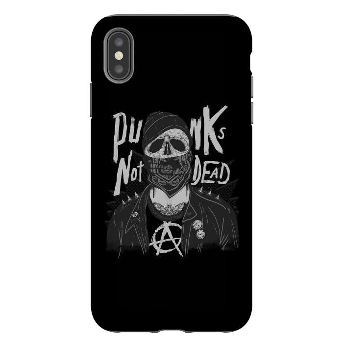 iPhone Xs Max StrongFit Punk Skull by eduely